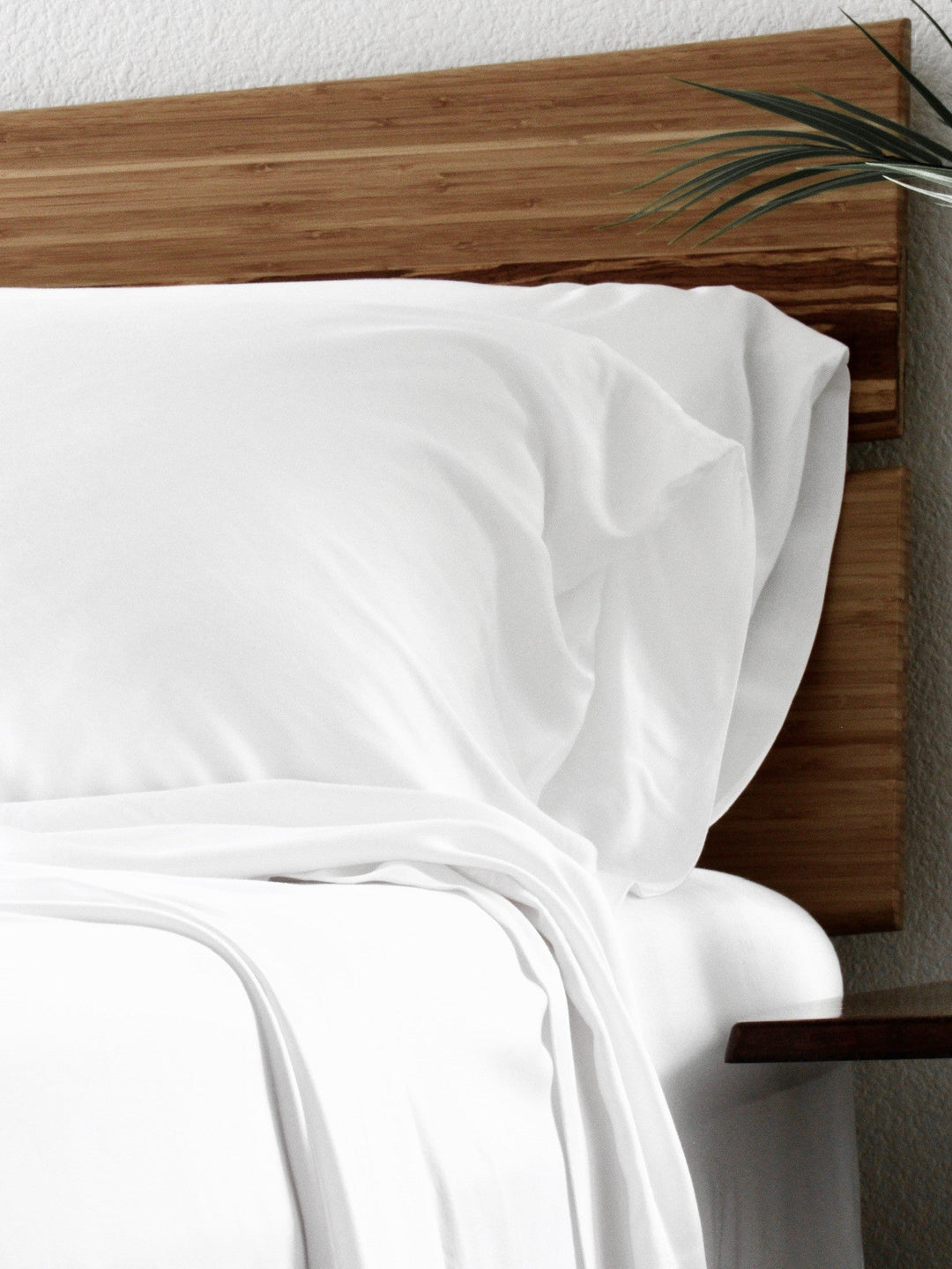 An adjustable bamboo pillow being customized for loft and firmness.
