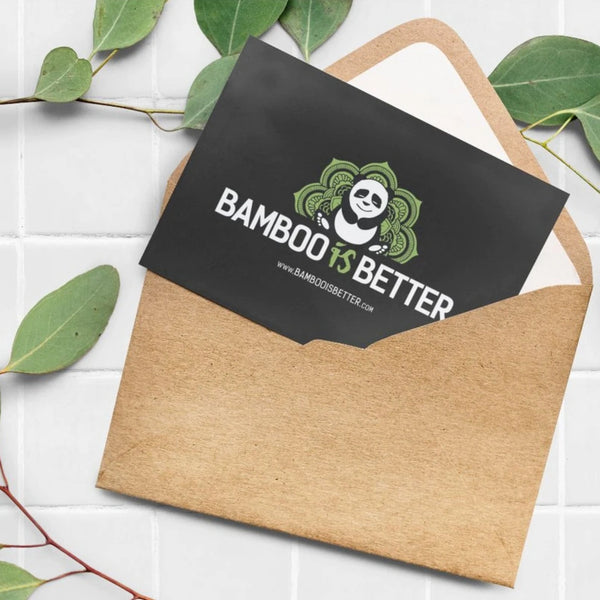 Eco-conscious Bamboo Is Better gift card—perfect for gifting sustainable bamboo essentials