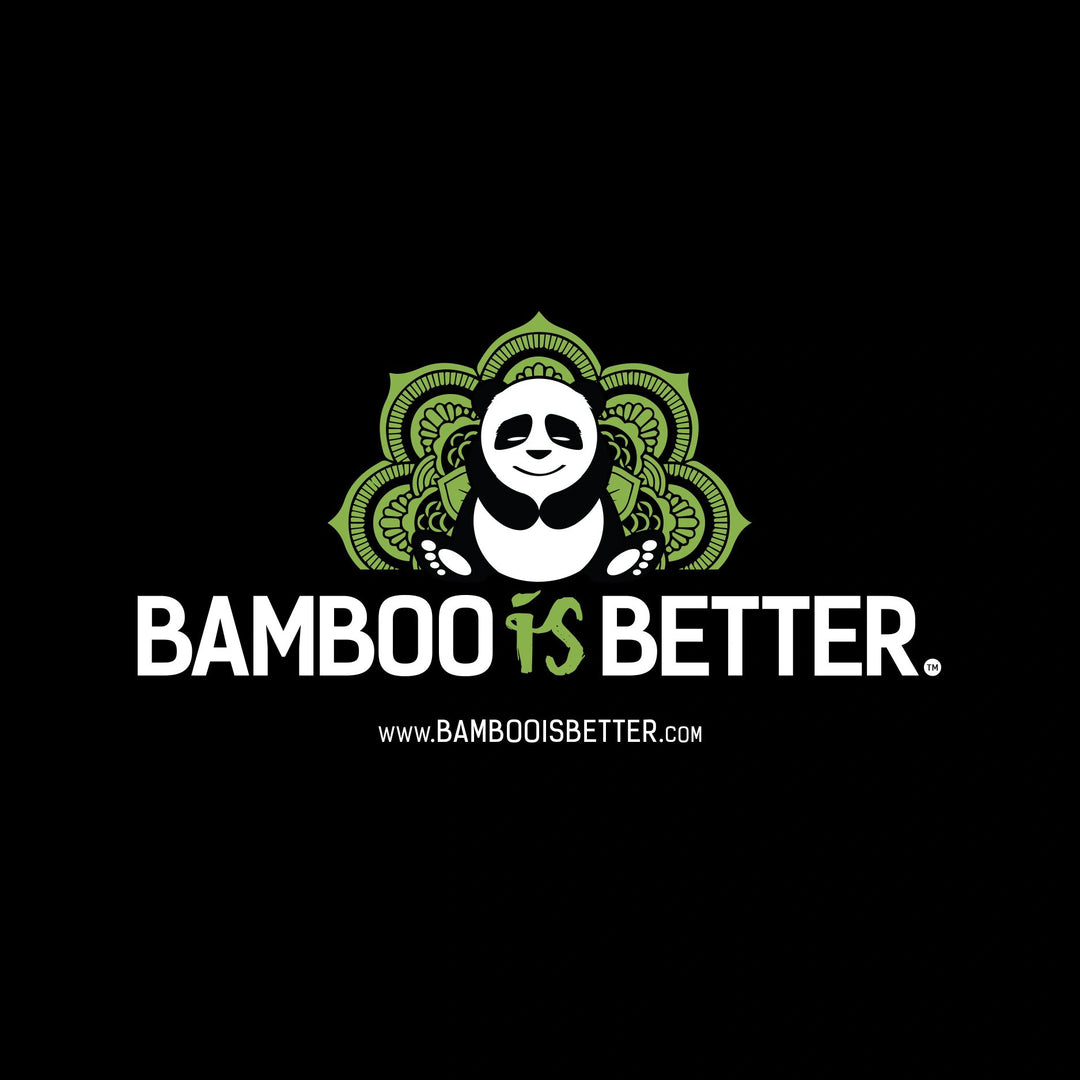 Informational insert from Bamboo Is Better with care guide and eco-friendly brand story