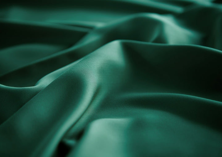 Emerald Green Signature Flat Sheet — close-up fabric detail