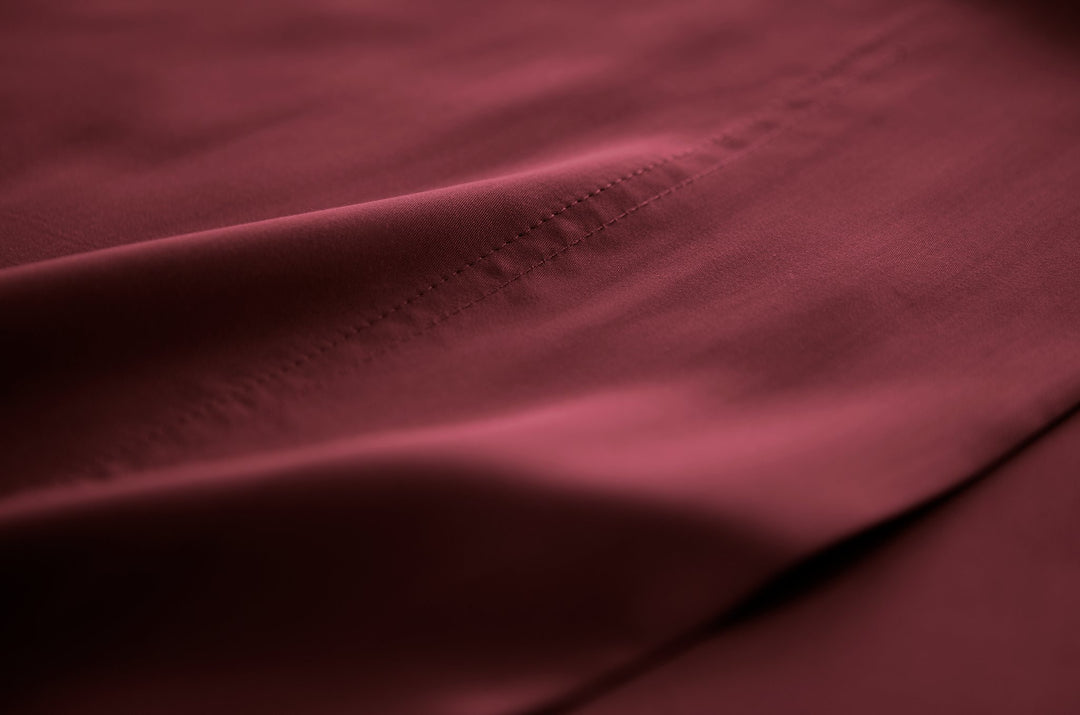 Ruby Red Signature Flat Sheet — fabric detail