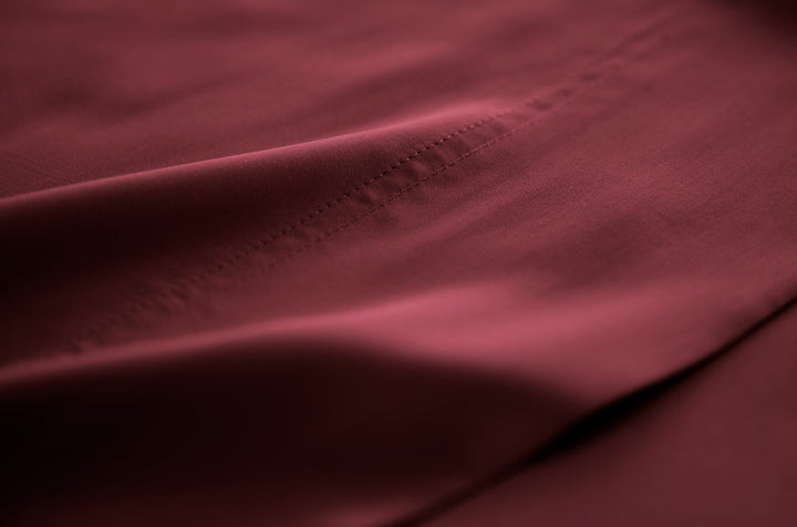 Ruby Red Signature Flat Sheet — fabric detail