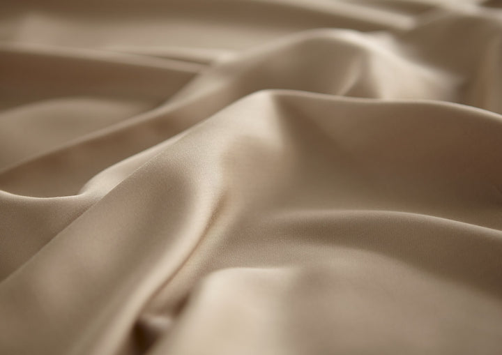Taupe Signature Flat Sheet — close-up fabric detail