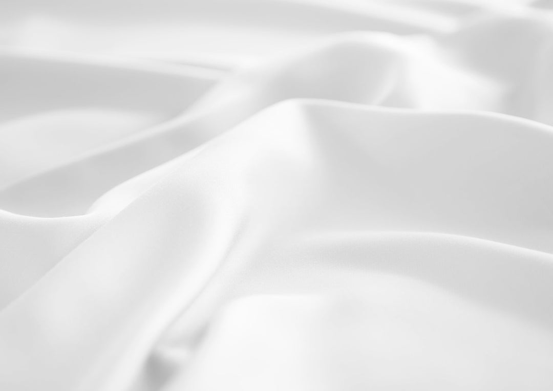 White Signature Flat Sheet — close-up fabric detail