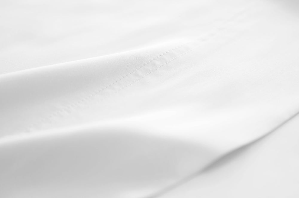 White Signature Flat Sheet — fabric detail
