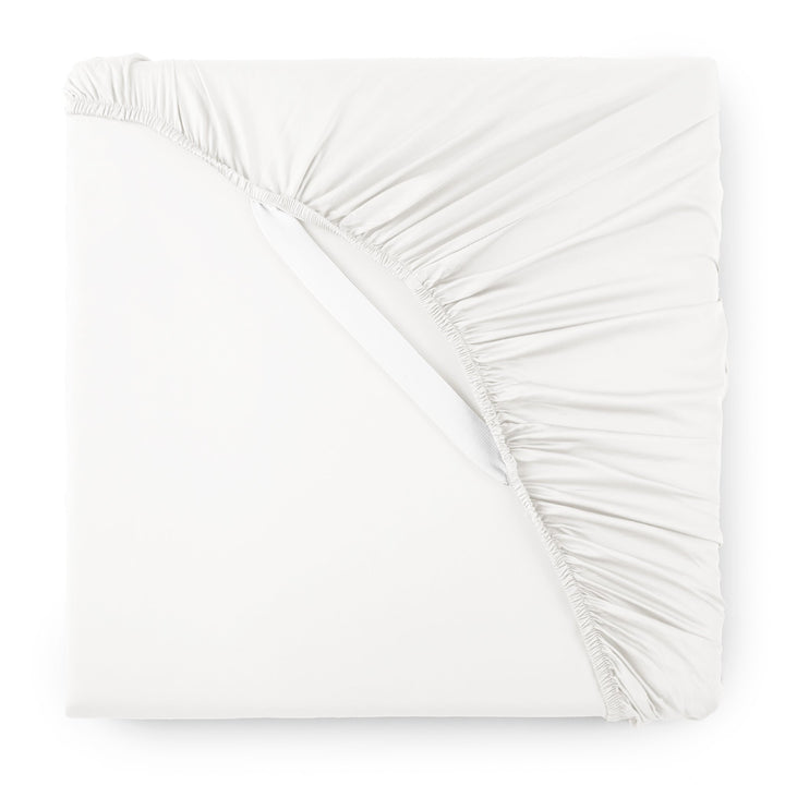 White Signature Fitted Sheet — Cooling Bamboo, silo product shot
