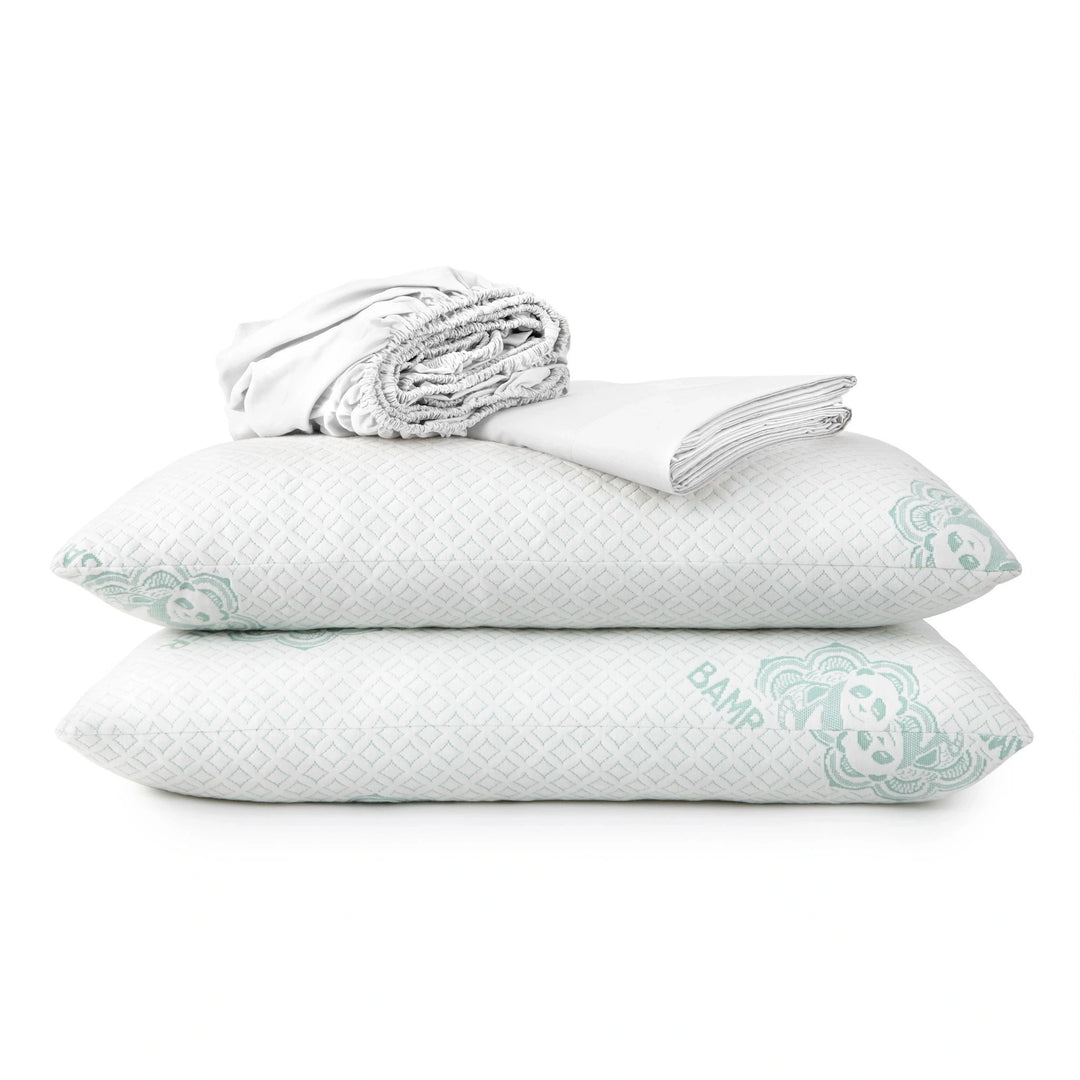 Set of two pillows bundled together, offering complementary shapes and support for a personalized sleep experience