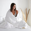 Hypoallergenic bamboo duvet comforter offering lightweight, temperature-regulating sleep experience