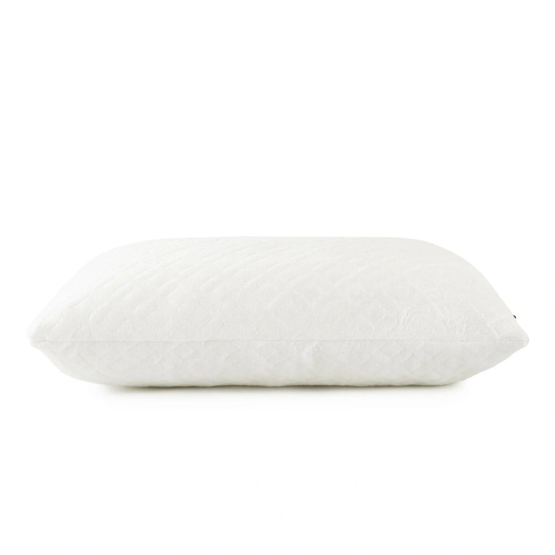 Cooling bamboo lumbar pillow with adjustable support, designed for ergonomic comfort in an office chair setting