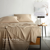 Split Cal King Complete Sleep Bundle | Sheet Set + 2 Adjustable Pillows