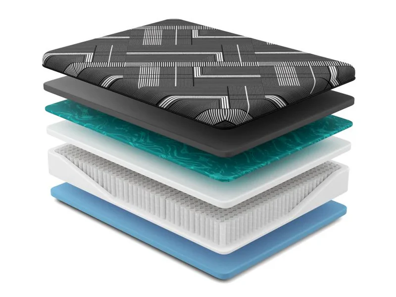 Titanium Hybrid mattress layer cross-section