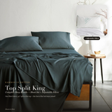 Top Split King Complete Sleep Bundle | Sheet Set + 2 Adjustable Pillows